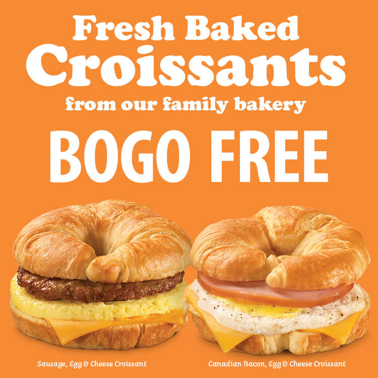 BOGO Free Fresh Baked Croissant Sandwiches